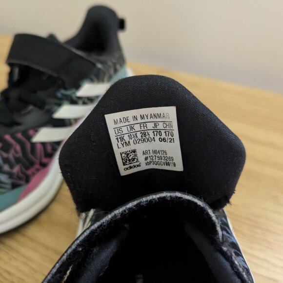 Adidas Fortarun EL Black Running Shoes - 11K - Picture 8 of 10